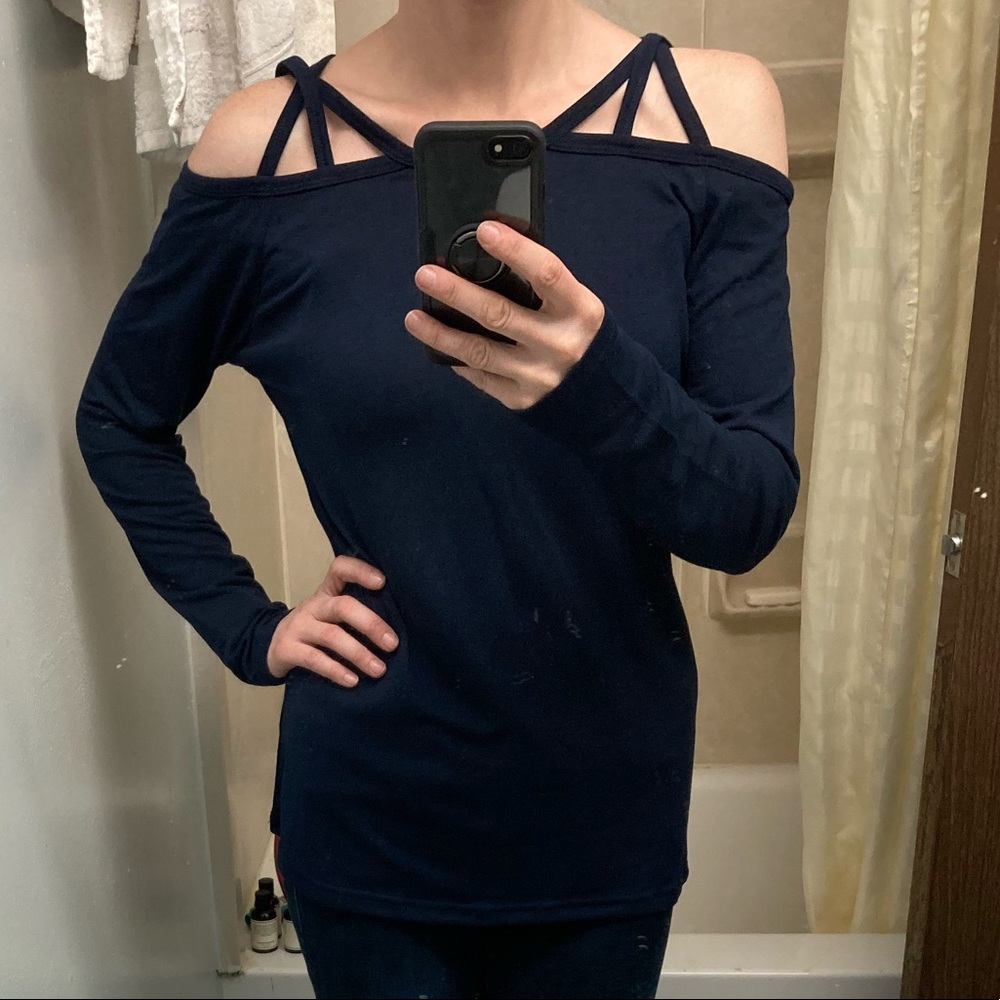 Cold Shoulder Long Sleeve